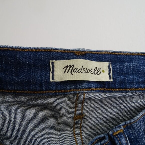 Madewell 9" High Rise Skinny Jeans Women Size 26 Rip New York Wash Denim K1868 - Picture 7 of 15